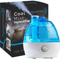 AquaOasis® Cool Mist Humidifier (2.2L Water Tank) Quiet Ultrasonic Humidifiers for Bedroom & Large room - Adjustable -360 Rotation Nozzle Auto-Shut Off Humidifiers for Babies Nursery & Whole House