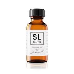 Santal Diffuser Oil - AirScent Santal Essential Oil Blend for Aromatherapy Diffusers and Humidifiers - 30 mL 1 fl oz Glass Dropper Bottle